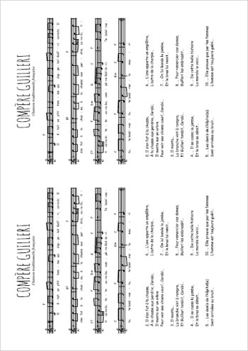 Compère Guilleri Partition gratuite